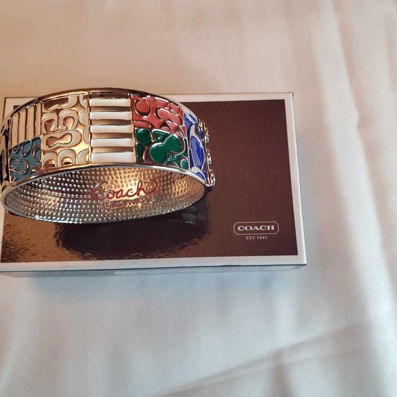 Coach- Bangle Bracelet- Signature Patchwork - Picture 2 of 7